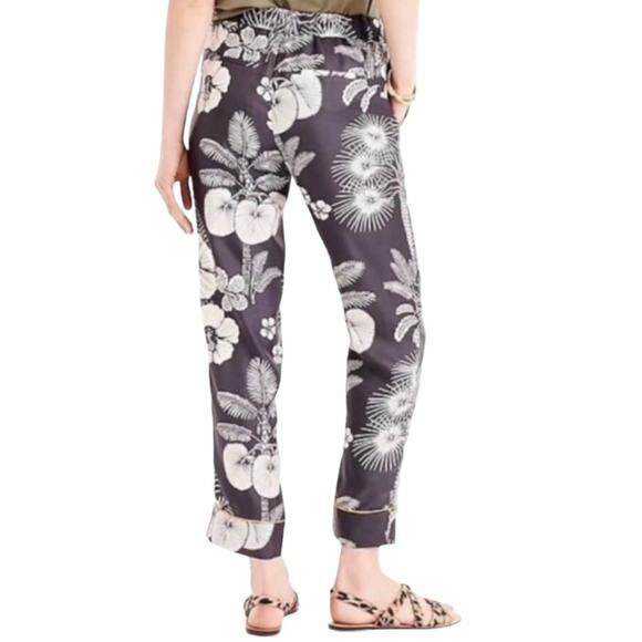 J. Crew | Floral Silk Trousers | Size 8 - Picture 2 of 7